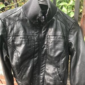 Synthetic leather jacket from Target
